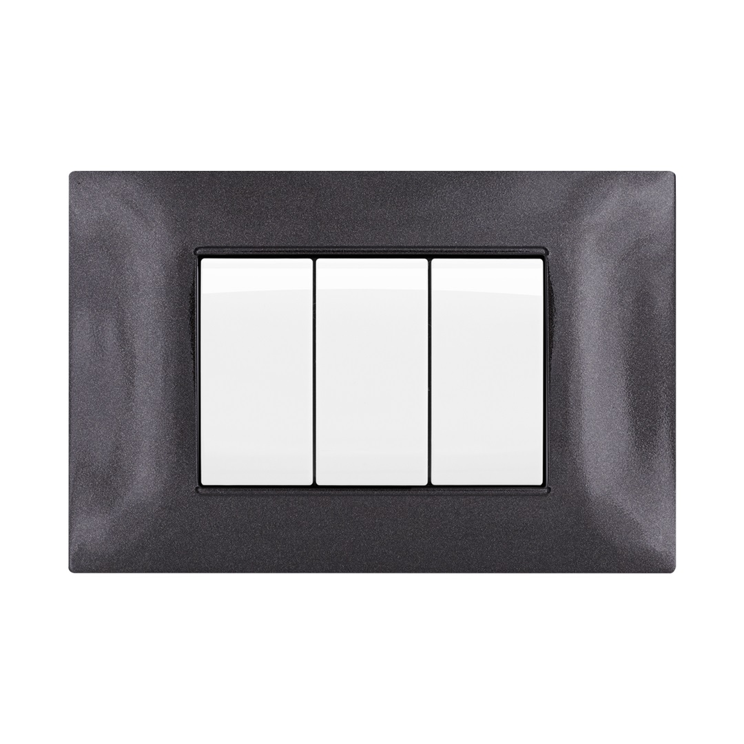 Mapam - 6003-02 - PLACCA 3P NERO COMP.PLANA TECNOPOLIMERO