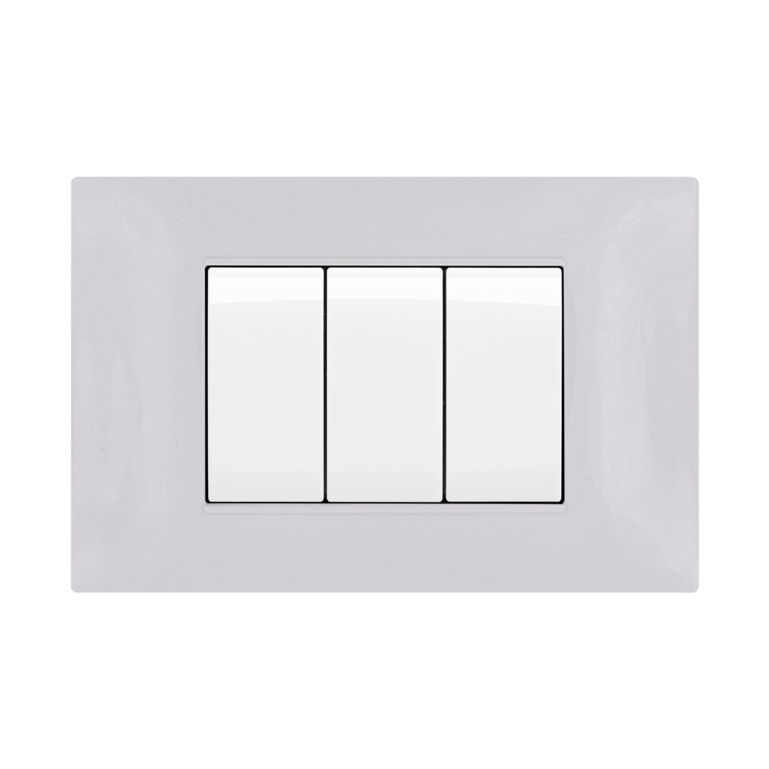 Mapam - 6003-04 - PLACCA 3P GRIGIO CHIARO COMP.PLANA TECNOPOLIMERO