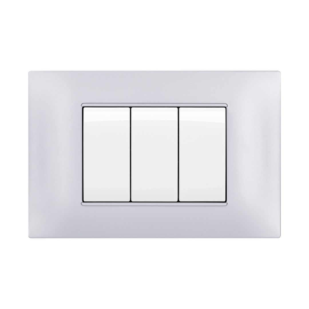 Mapam - 6003-09 - PLACCA 3P SILVER COMP.PLANA TECNOPOLIMERO