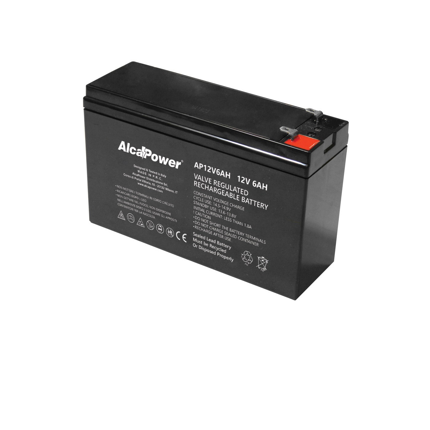 Alcapower AP12V6AH BATTERIA 12V 6AH - 150x50x94