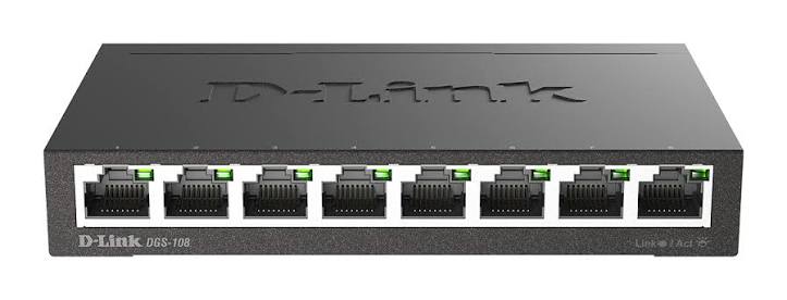 D-Link DL-DGS-105 Switch UnManaged - D-Link 5 porte 10/100/1000Mbps - Metallo