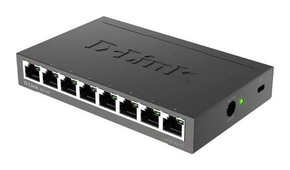 D-Link DL-DGS-108 Switch UnManaged - D-Link 8 porte 10/100/1000Mbps - Metallo