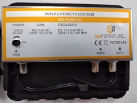 GN GN-30/RULOG 2OUT AMPLIFICATORE DA PALO 30dB REGOLABILE 2 INGRESSI LOG/UHF 2 USCITE