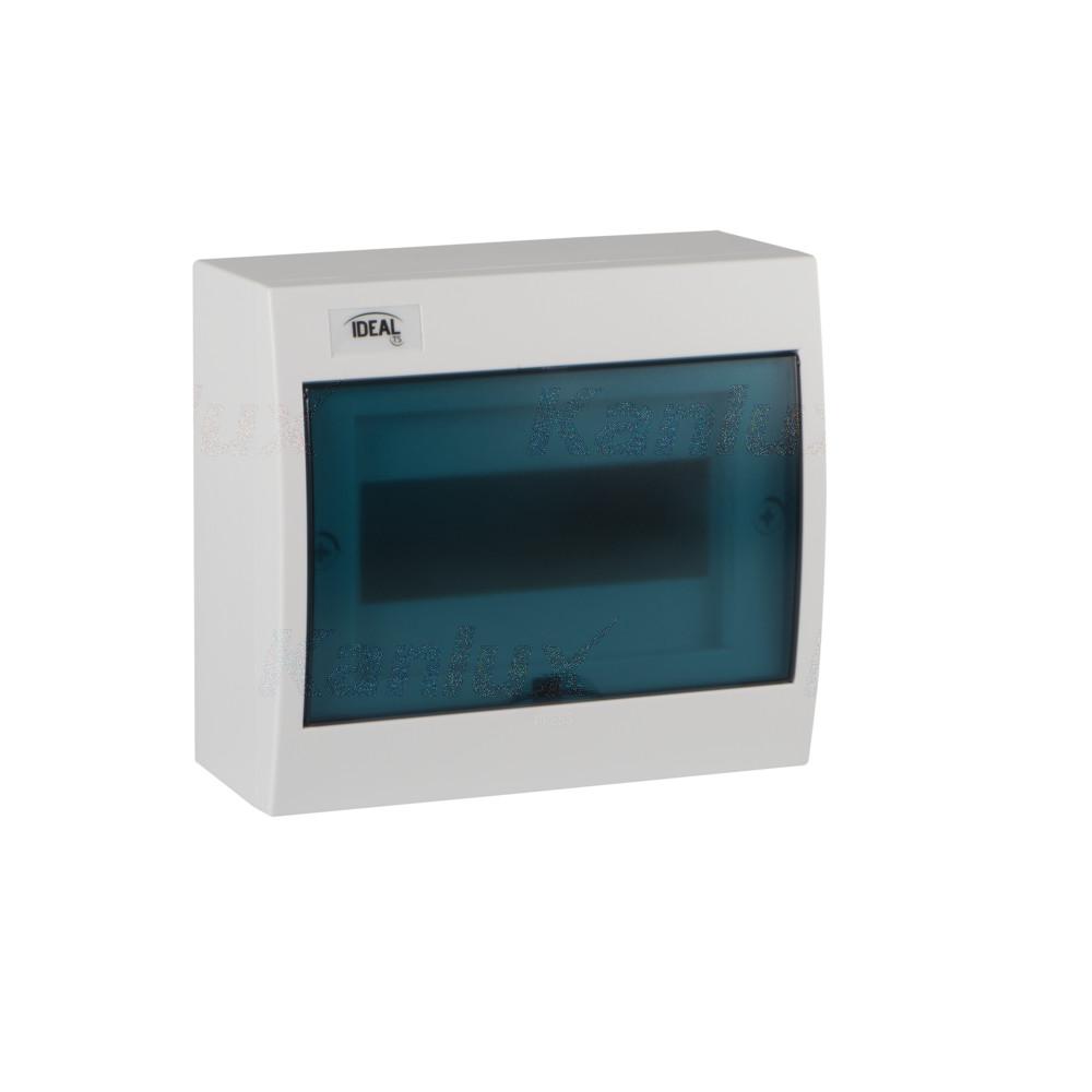 Kanlux K0023611 CENTRALINO DA PARETE IP30 8MOD PORTA TRASPARENTE - DIN.1x8
