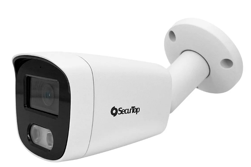SecurTop MR-IPPB402HF Telecamera IP PoE Bullet - 4 Megapixel -Intelligenza Artificiale - Focale Fissa 2,8mm - 2 LED Array