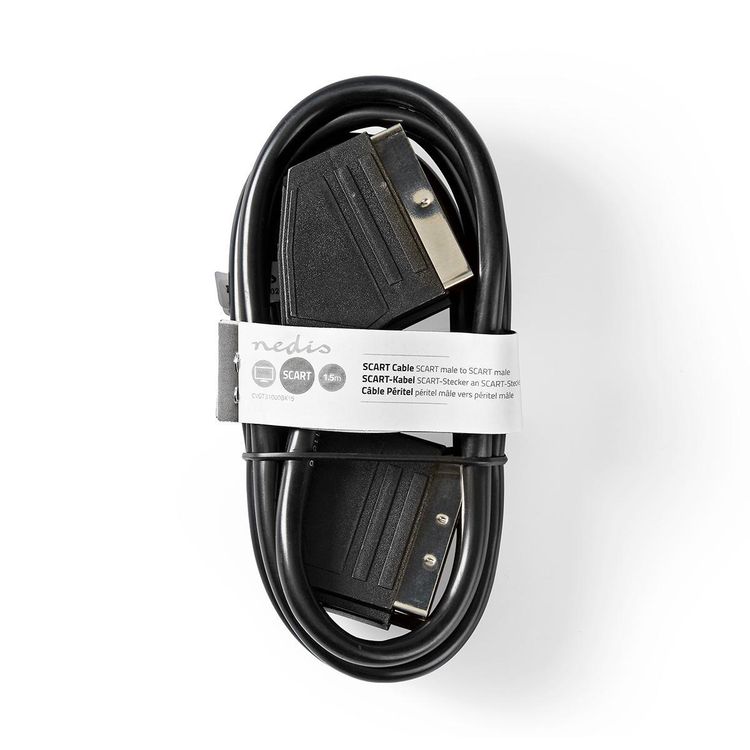 Nedis - ND2175 - Cavo SCART Maschio SCART - Maschio SCART 1.5 m Nero