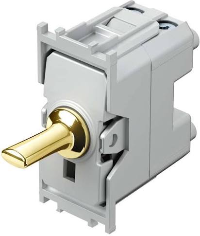 TEM - SP10PC - INTERRUTTORE UNIPOLARE 16A 250VAC - 1 MODULO - MODUL EDGE CROMATO