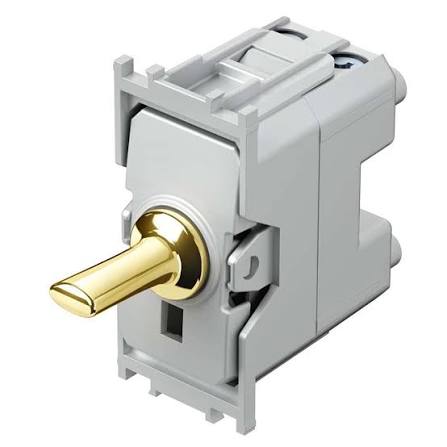 TEM - SP10PG - INTERRUTTORE UNIPOLARE 16A 250VAC - 1 MODULO - MODUL EDGE ORO