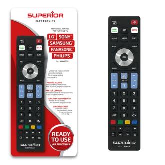 Superior SUPTRB019 Il telecomando universale per Smart TV LG, Samsung, Sony, Philips e Panasonic