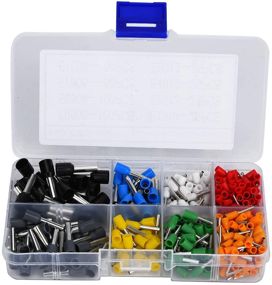 KIT TERMINALE A CRIMPARE IN RAME STAGNATO (PUNTALINI) 400PZ