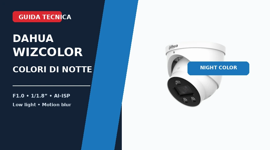 Dahua WizColor: come funziona la visione a colori di notte